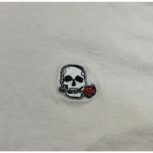 Robert Graham Shirt Men's Size Medium Pink Polo Short Sleeve Embroidered Skull - Picture 6 of 9